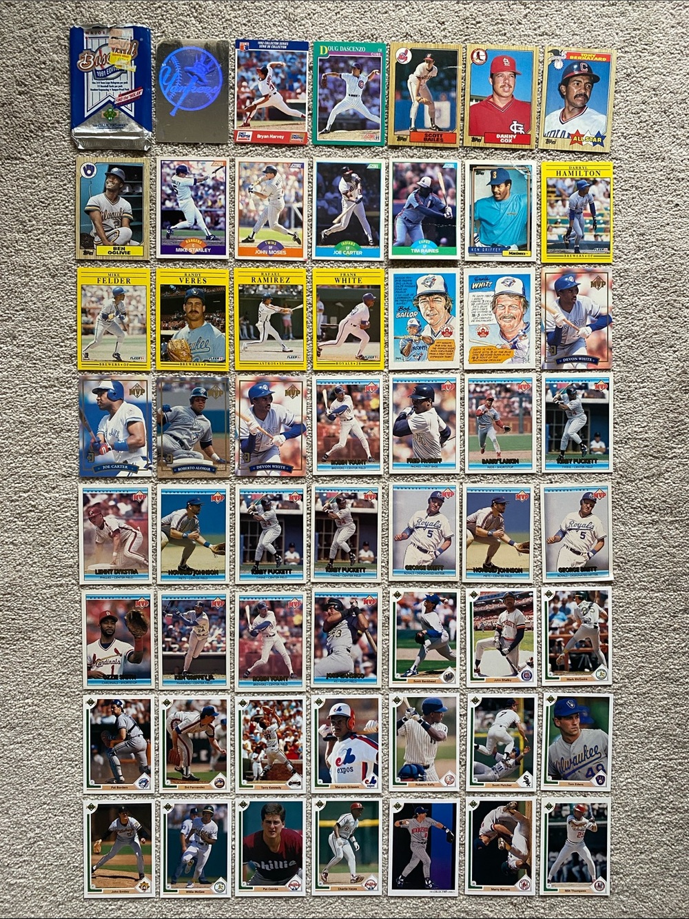 Vintage Baseball Trading Card LOT